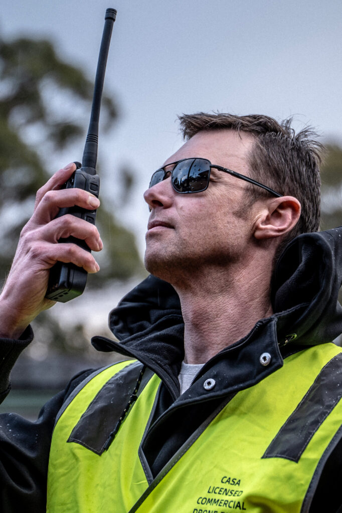 CASA Pilot using an aviation Radio